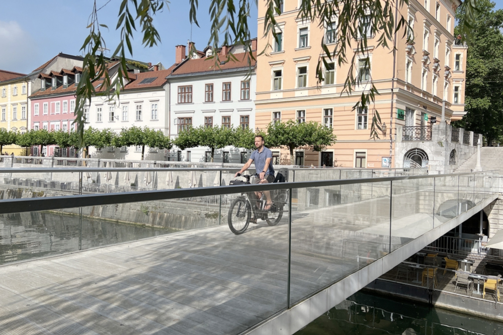 Ljubljana, Szlovénia: Ahol az új autónk egy ebike